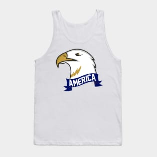 America Eagle Mascot Tank Top